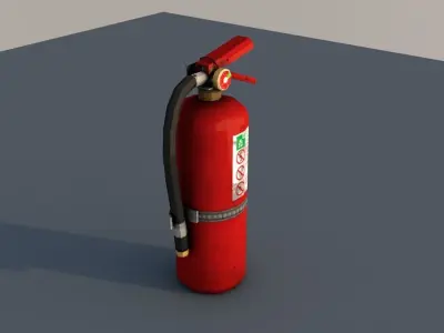 Fire Extinguisher  Low-poly 3D model buy