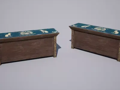 Egyptian Table Low-poly 3D model purchase