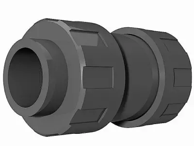 PVC Ball Check Valves - Socket Ends Free 3D model