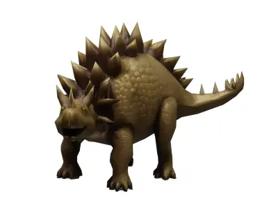 Stegosaurus - Dinosaurus Low-poly 3D model