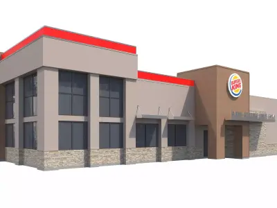 Retail-049 Burger King-005 3D model