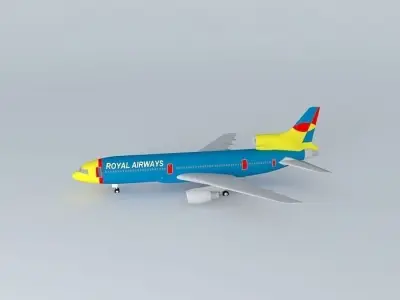 Lockheed TriStar Royal Airways Free 3D model