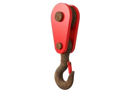 Crane hook 3D model by ecati