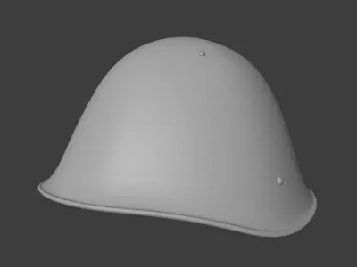 Soviet Army SSh-68 Steel Helmet 3D model