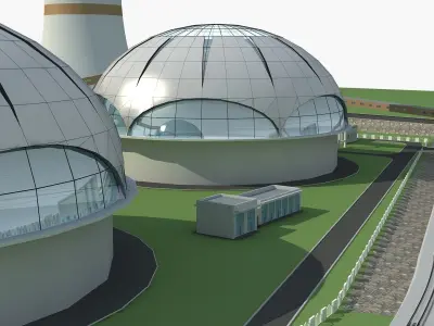 Power Station 3 3D model