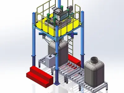 3d design model of ton bag packing machine 3D model