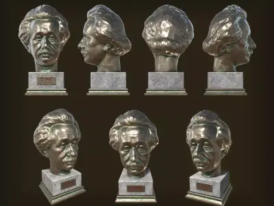 Free Statue Pack Free low-poly 3D model