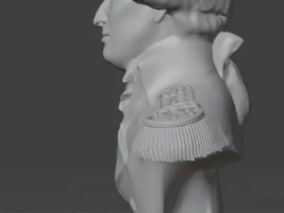Friedrich Wilhelm von Steuben 3D print model