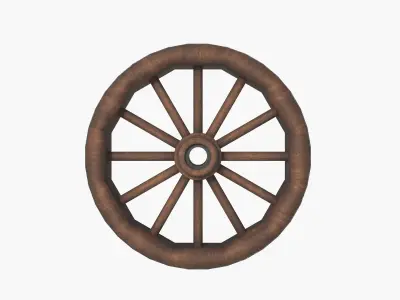 nova wood wheel Free 3D model