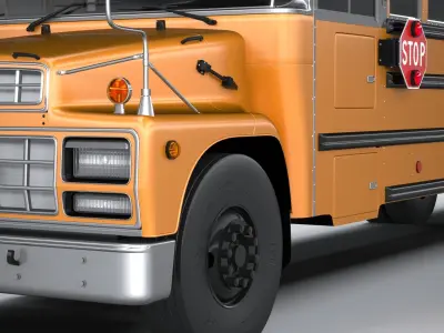 Generic SchoolBus 1980 3D model
