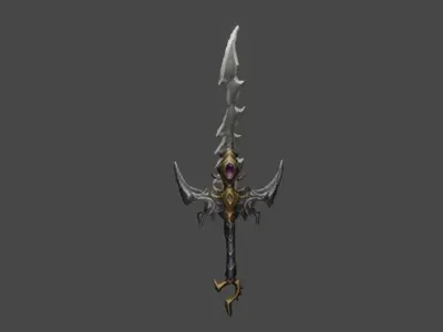 Zeloeman Sword A 8 Low-poly 3D model