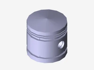Petrol Engine Piston Free 3D model