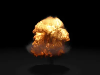 Super Realistic Explosion 5 - vdb animated 3D model