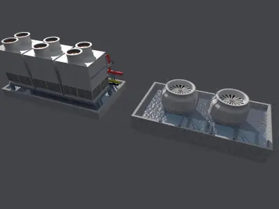 Cooling Tower 3D model get