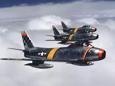 F-86 Sabre 3D model