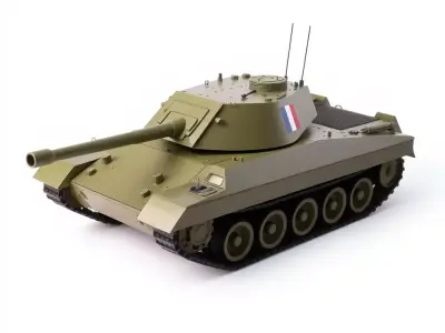 Olive Military Tank model pack Low-poly 3D model purchase