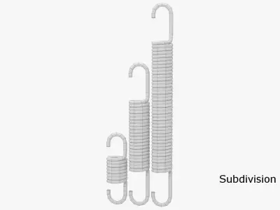 Hook Spring 3D model