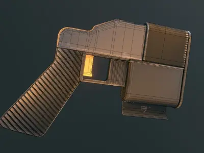 Hackzr - Hacking taser gun Low-poly 3D model