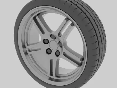 Strom DS-05 Styled Alloy Wheel Free 3D model