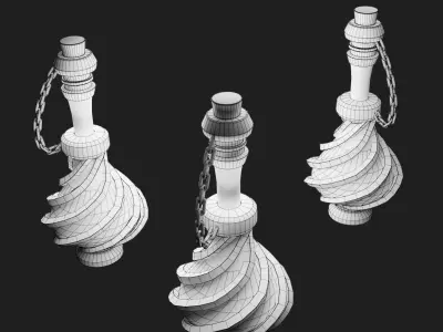 Magic Bottle Low-poly 3D model