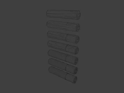 AUG Arms QD Suppressor Low-poly 3D model