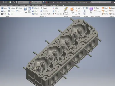 Engine Cylinder Head 3D model by lequydonhao
