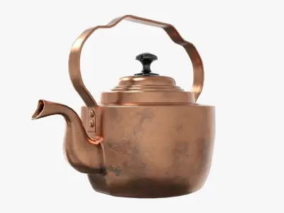Tea Kettle - Victorian Antique Low-poly 3D model