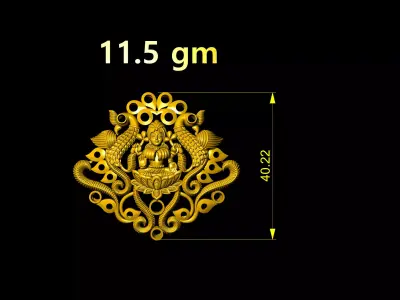 laxmi locket 3D print model