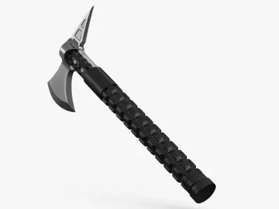 Combat Tactical Axe Low-poly 3D model