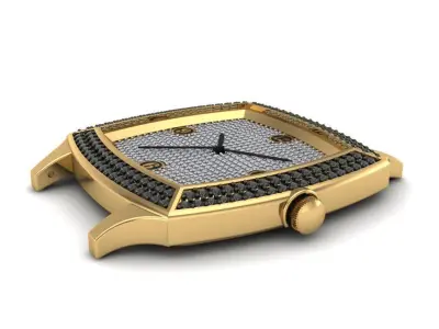 Diamond Wrist Watch  3D print model
