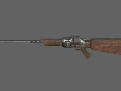 Rifle Unreal 1  Low-poly 3D model