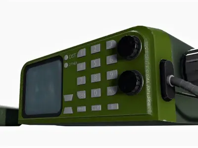 game-ready Radio Telegraph  Free low-poly 3D model