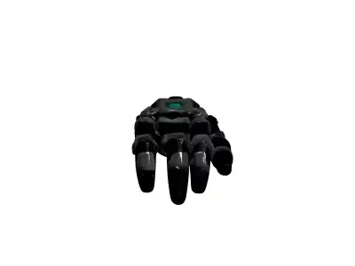 SciFi Cybernetic Prosthetic Arm Low-poly 3D model