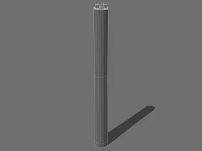Industrial chimney - 01 3D model