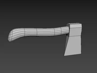 Bloody Axe - Game Ready Free low-poly 3D model