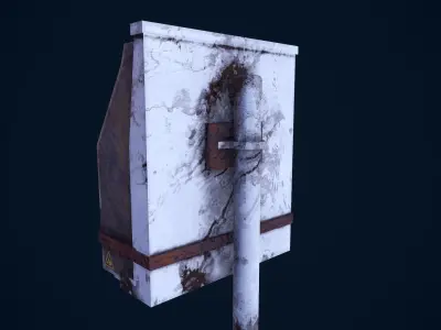 Electric Box Low-poly 3D model get