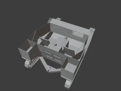 carden loyd tankette 3D Model Low Poly Low-poly 3D model