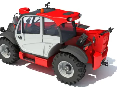 Telescopic Terrain Telehandler 3D model