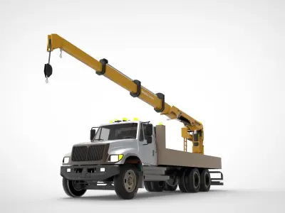 Loader Crane Low-poly 3D model purchase