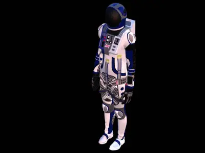Astronaut Spacesuit United Kingdom 3D model
