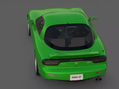 1993 Mazda RX-7 3D Model  Rotary Legend FD3S 3D model