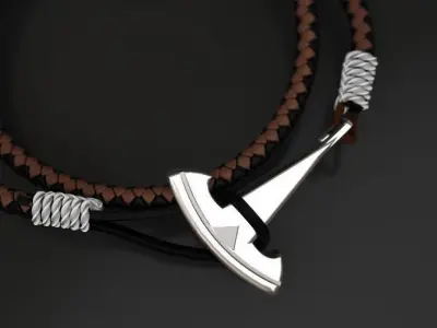 Tesla wire hook pendant or keychain 3D print model