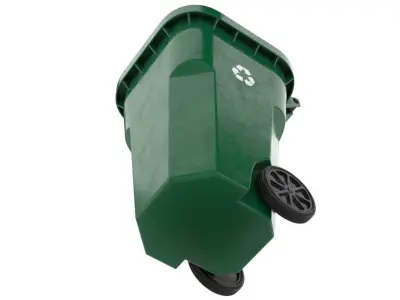Garbage Container 1 Textured 3D model