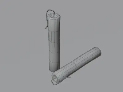 Dynamite - Hand Painted 3D model