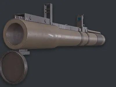 Rocket Launcher Game Ready 9 Low-poly 3D model