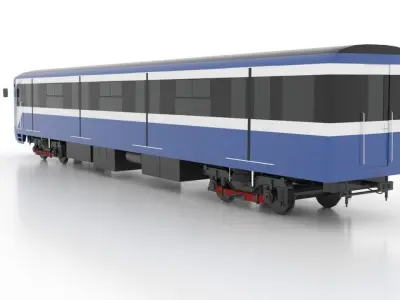 Subway Train 81-7036 Low 3D Model Pack