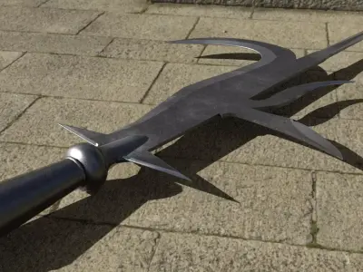 Italian Billhook Low-poly 3D model
