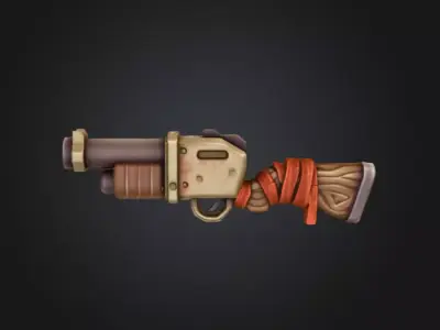 Blunderbuss Gambit Low-poly 3D model