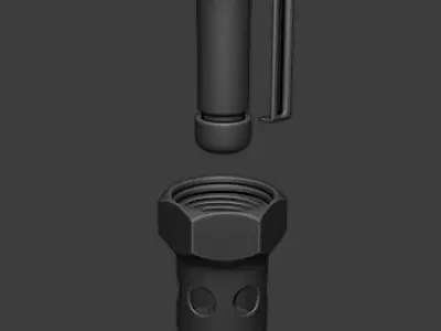 M84 flashbang 3D model