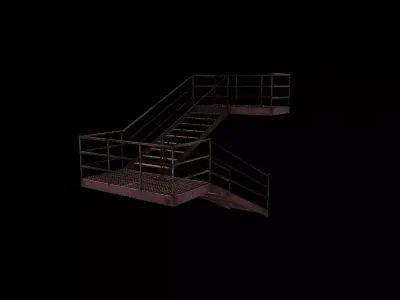 industrial staircase  3D model